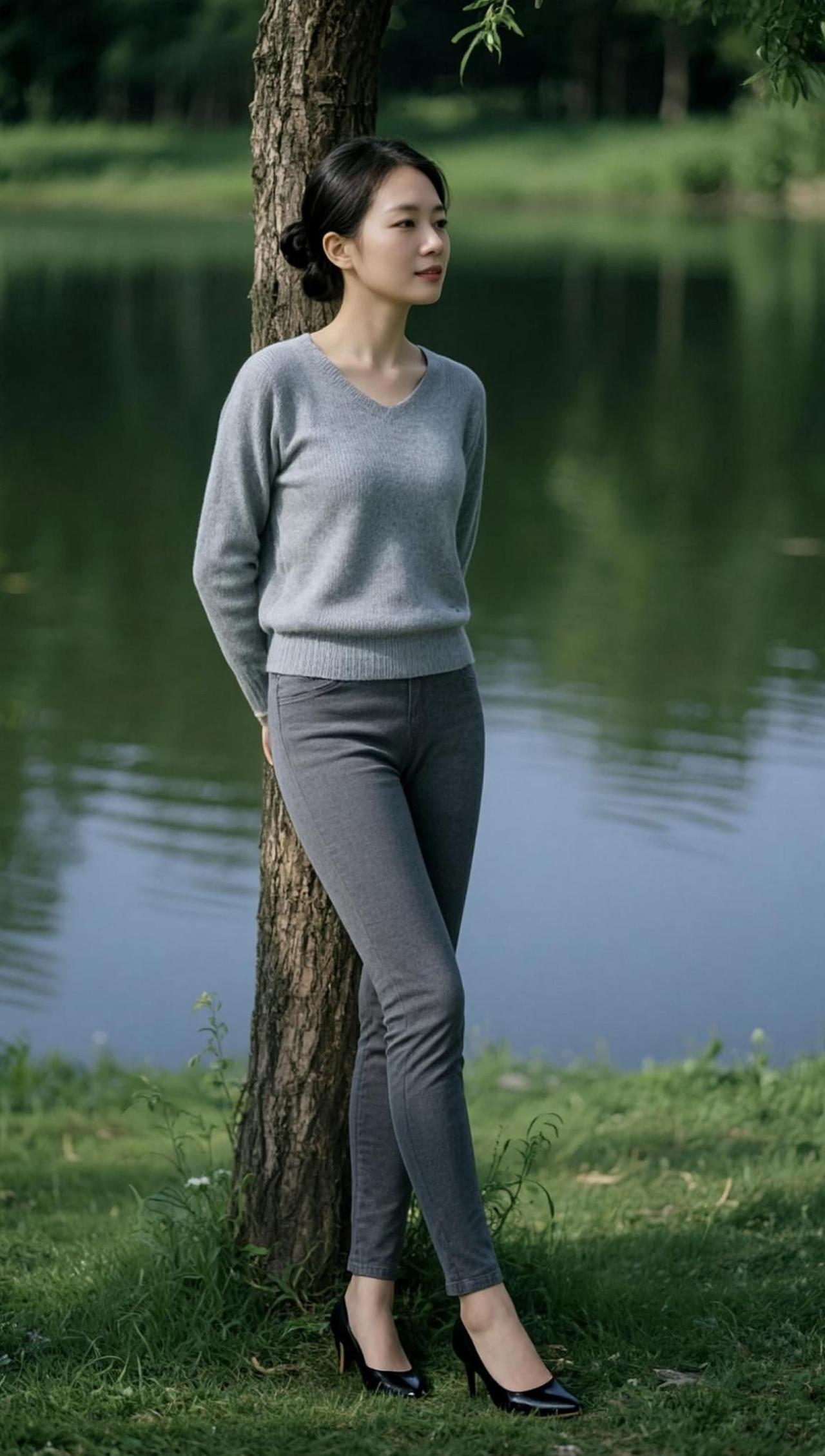 AI湖畔静影 穿搭日常分享随拍上热门