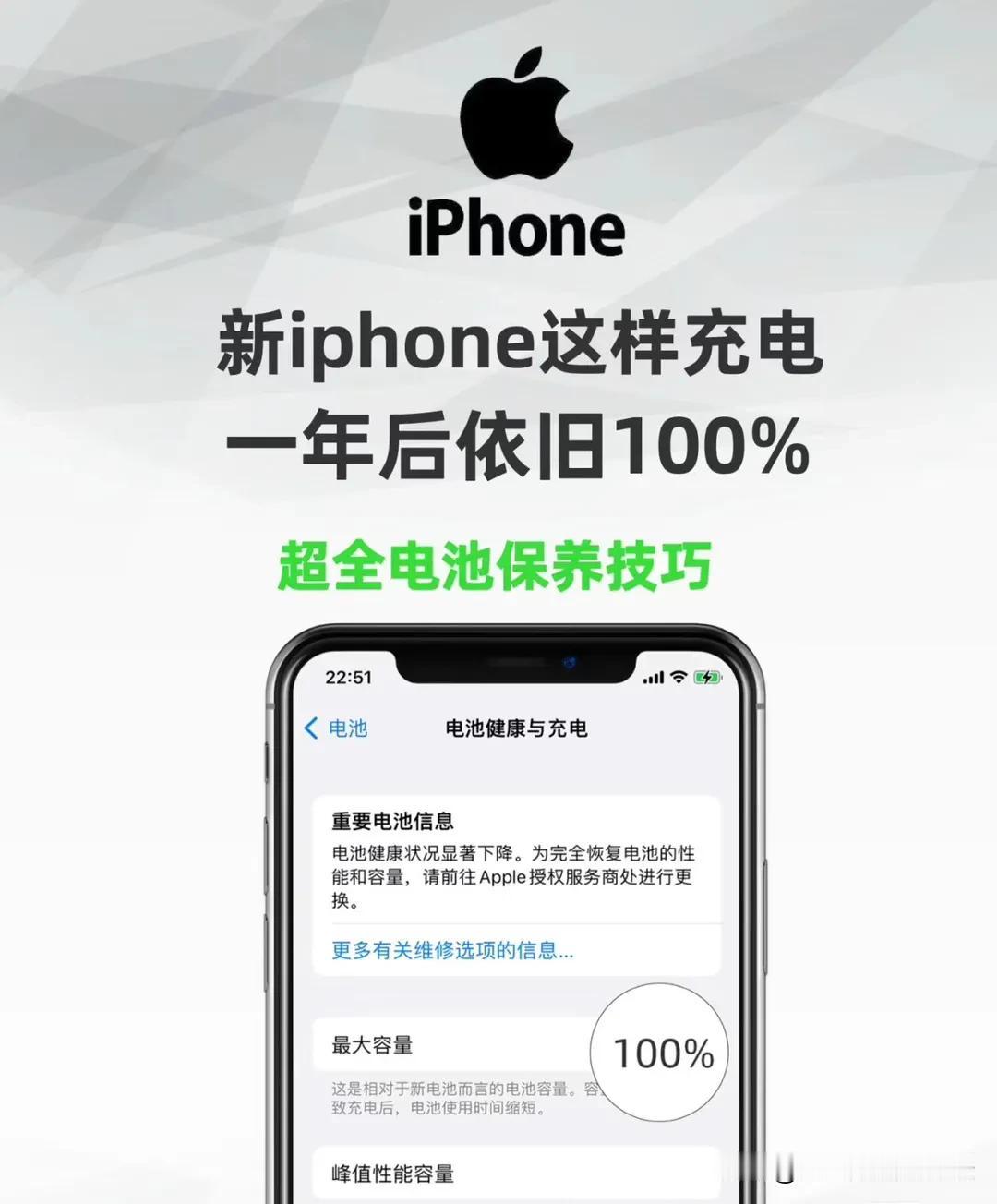 新iphone电池正确保养攻略健康保持100%

使用iPhone的小伙伴集合了
