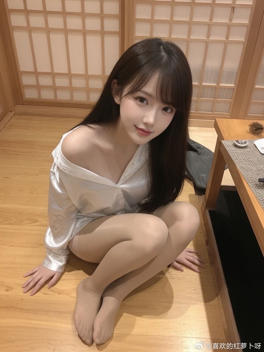 吃日料要脱鞋，露出丝袜小jiojio 