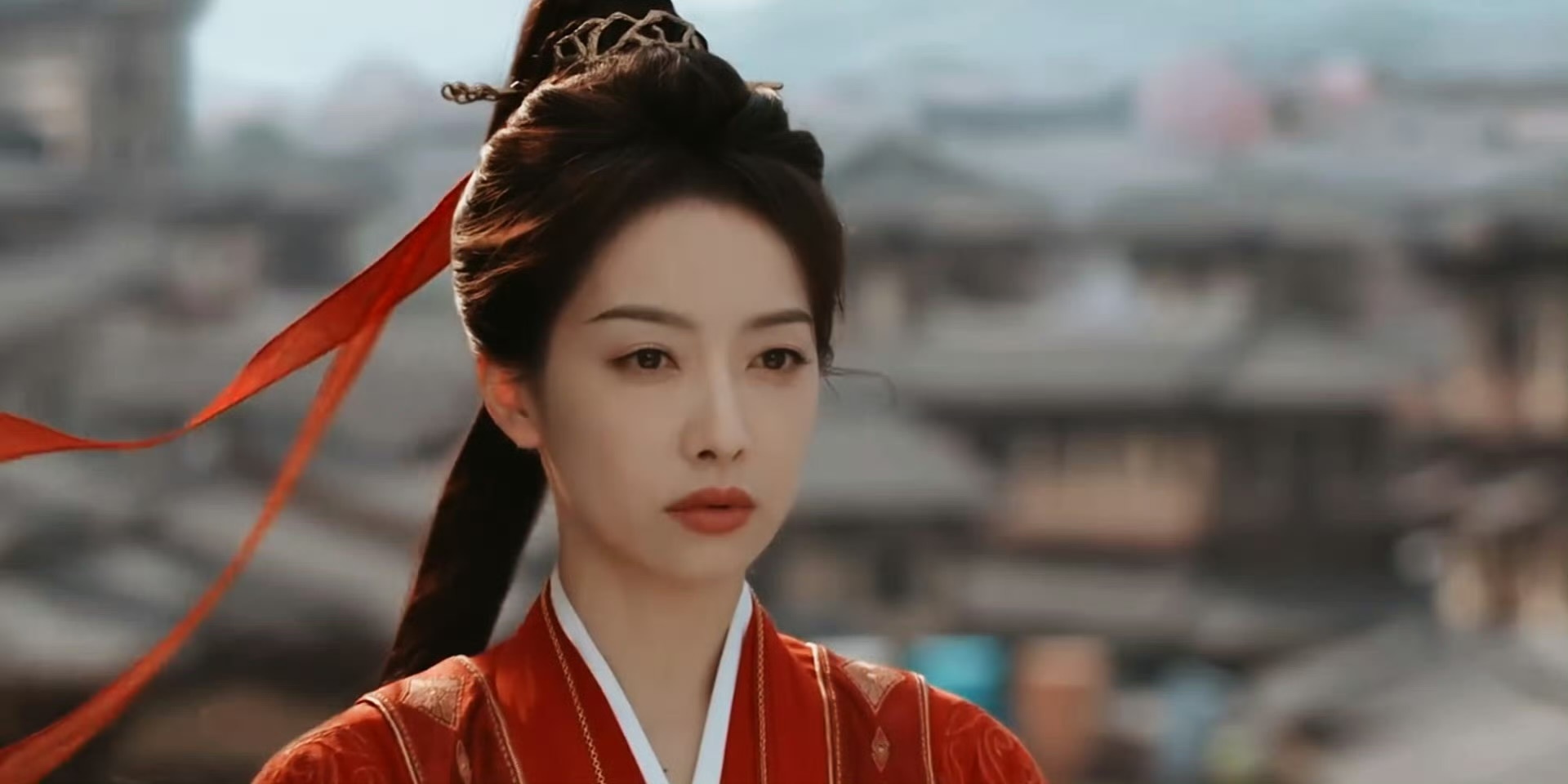 宋茜山河枕，红衣女战神好美 ​​​