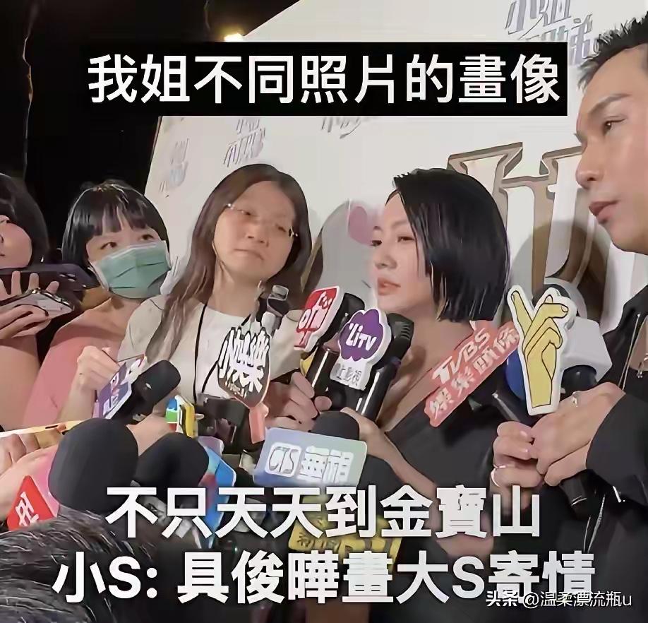 小S也需要流量，她需要的是大S的流量，很多时候，她出来，媒体问最多的是关于大S的