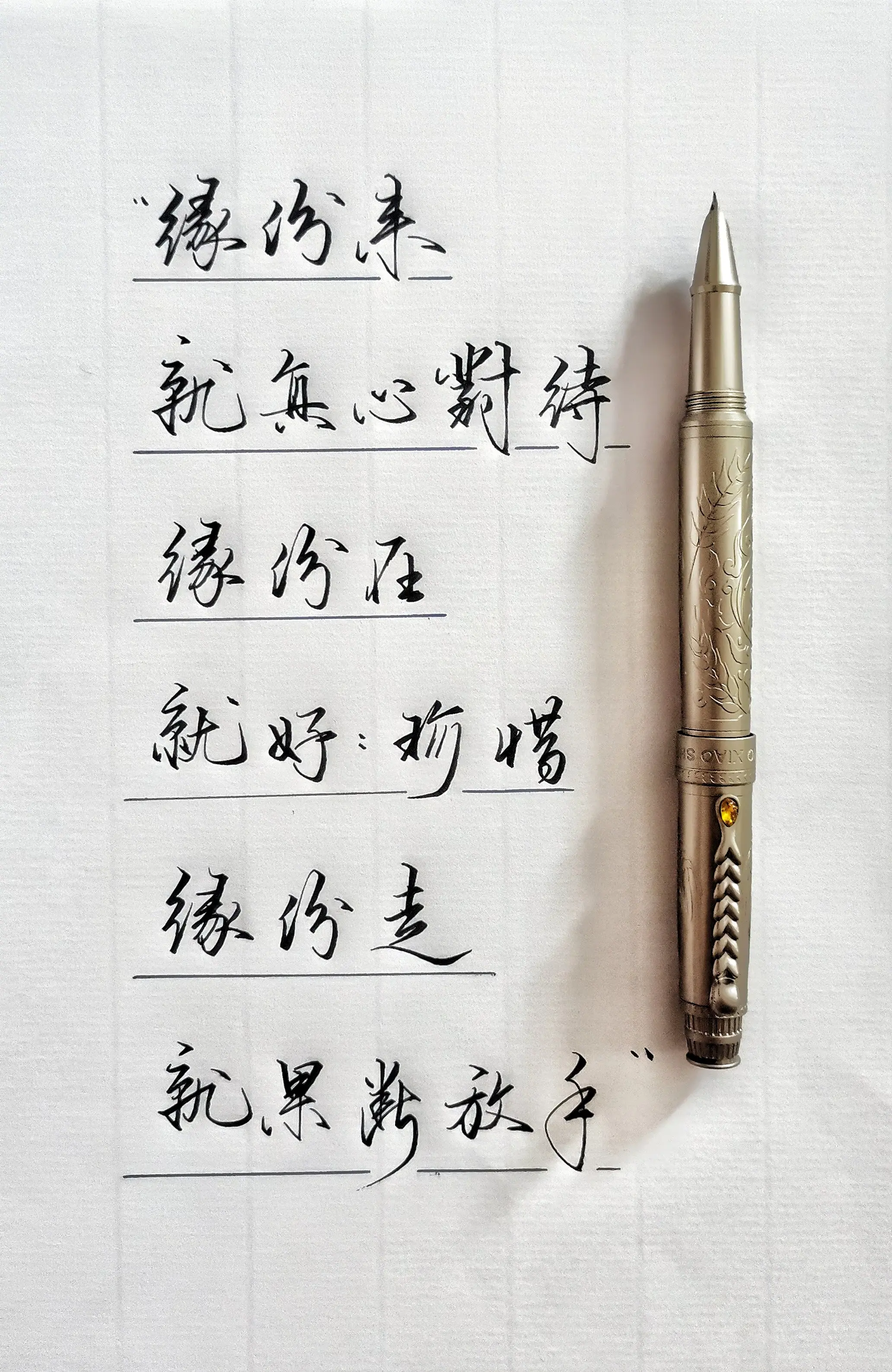 手写 生活感悟 硬笔 写字是一种生活
