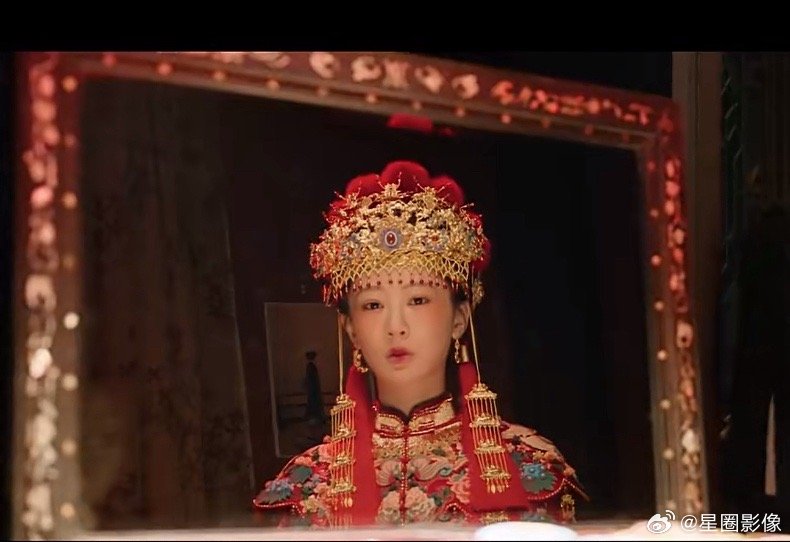 玉兰花开君再来杨紫大婚造型