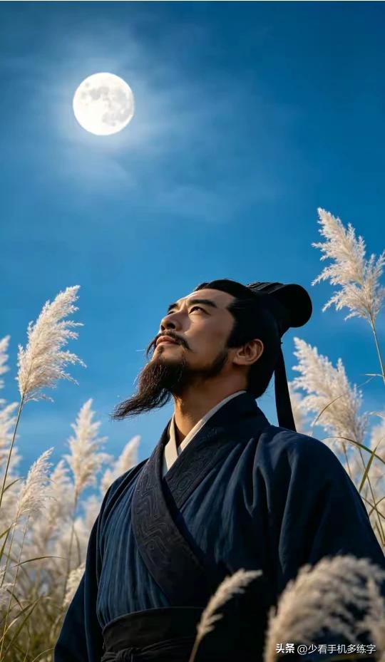 续句诗：
仰首何妨问昊穹，
千秋遗韵楚人风。
九霄谁解沉沙恨 
一轮明月亮心中。