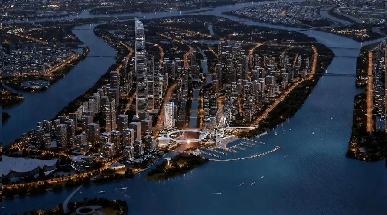 【横沥岛摩天轮效果图曝光！还有码头和超炫空中走廊！！！】备受关注的南沙横沥岛全国