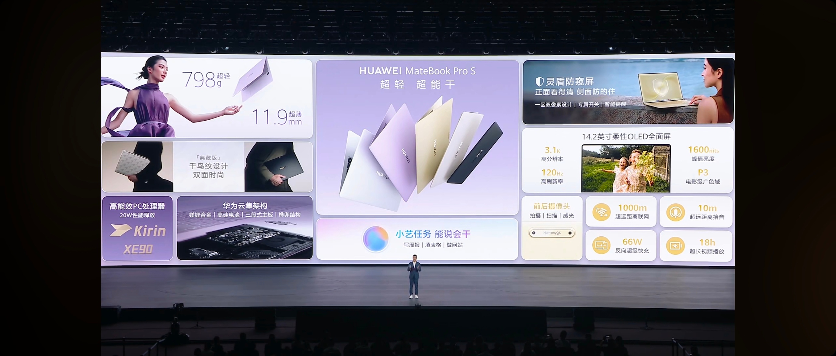 华为 MateBook Pro S 全新旗舰笔记本电脑发布，搭载麒麟 XE90 