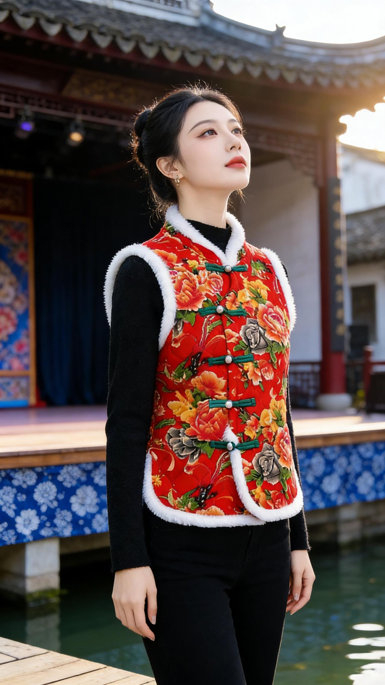 穿搭 秀出新国风 民族风 民族服饰 马甲