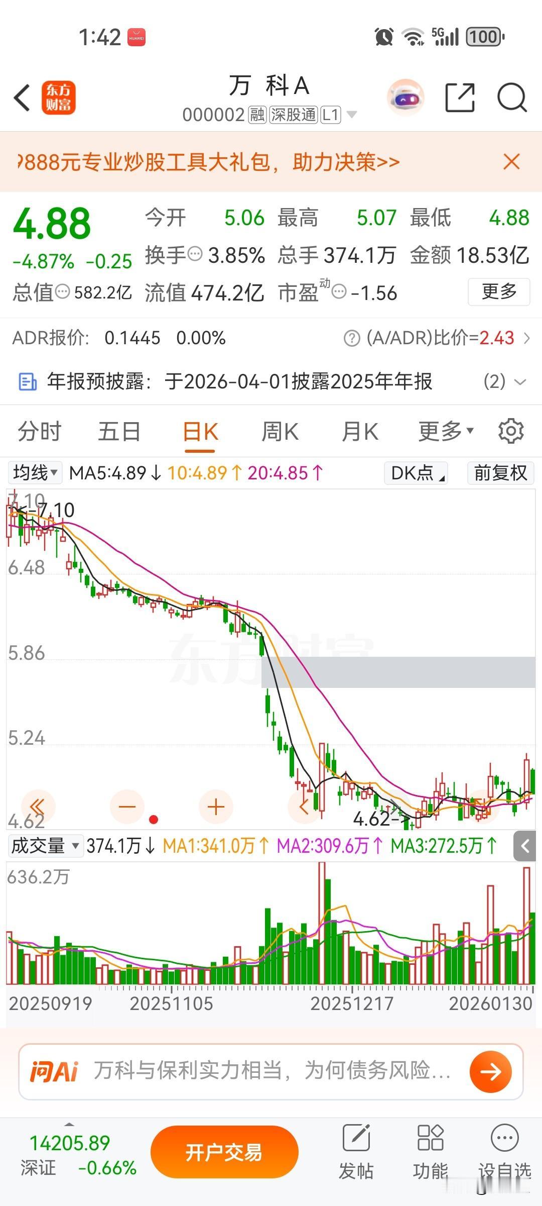 万科一年把净资产亏完，深圳地铁这种救万科的方式为什么没有效果，还是应该早点学金科