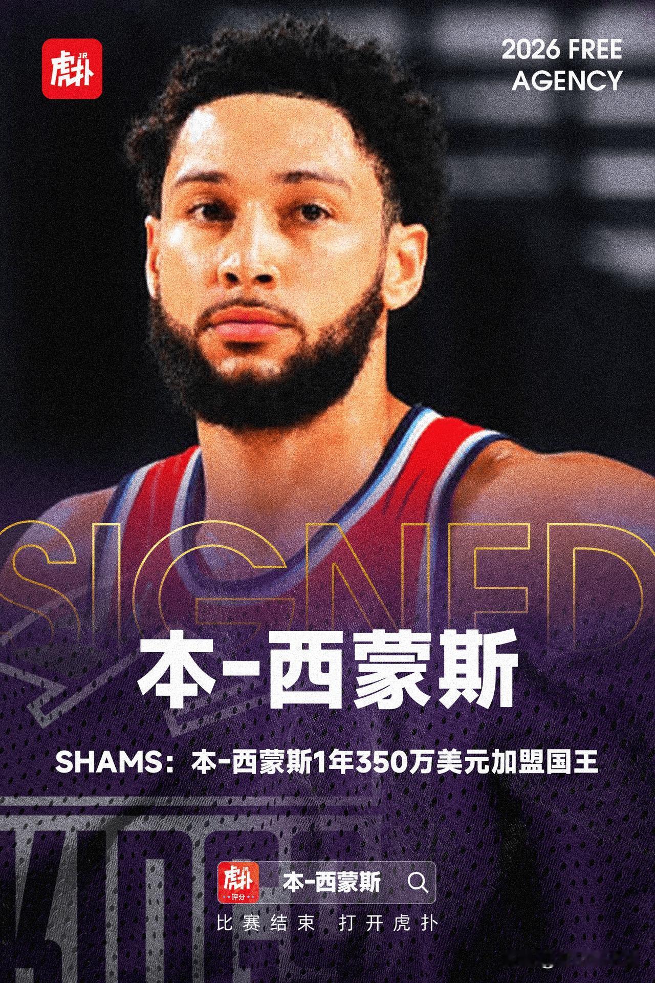 给你一张过去的西帝？

国王这队是有说法的，走了一个没有篮子的维斯布鲁克，签了一