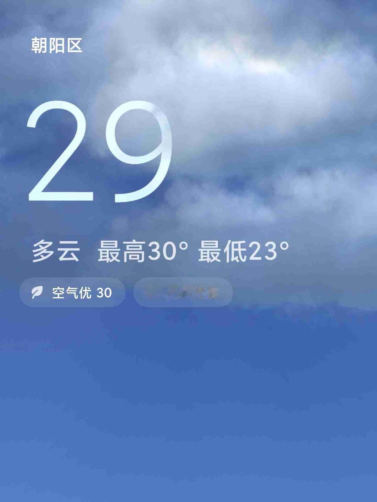我的今日状态：😁轻松愉快
我这里的天气：🌤️多云