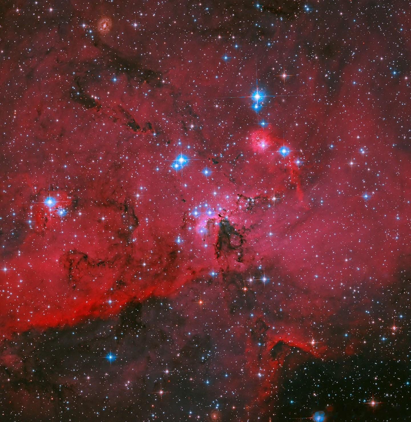 NASA最新发布的一张照片，太像《挽救计划》中收集噬星体的一幕了 