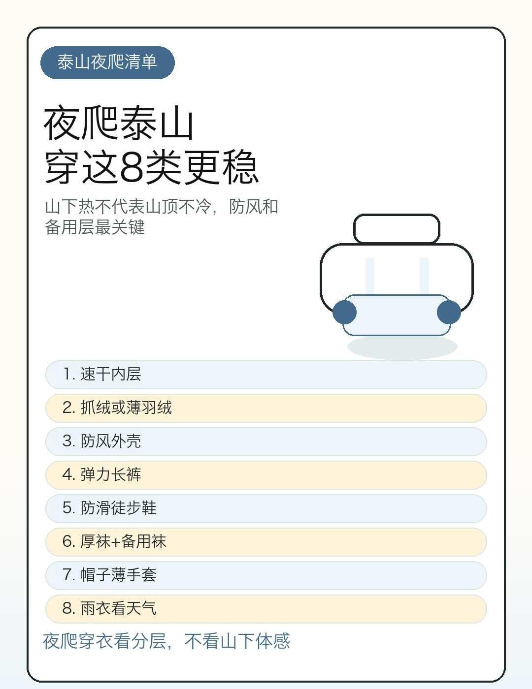 夜爬泰山穿什么
夜爬泰山穿什么🌙别只穿冲锋衣硬扛
	
夜爬泰山最容易错判温度：