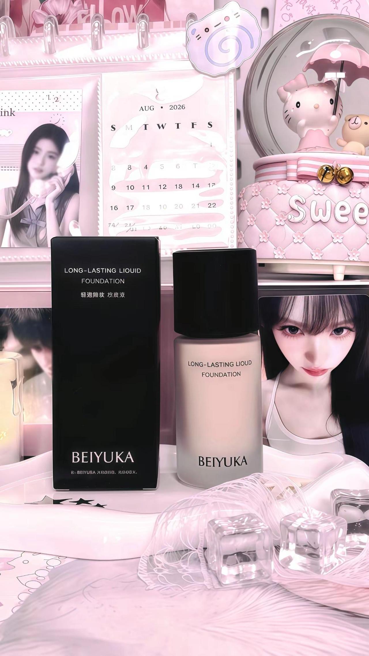 上天入地，再也找不到比你好用的粉底液了韩系化妆品 桌面ins 韩妆必备化妆品