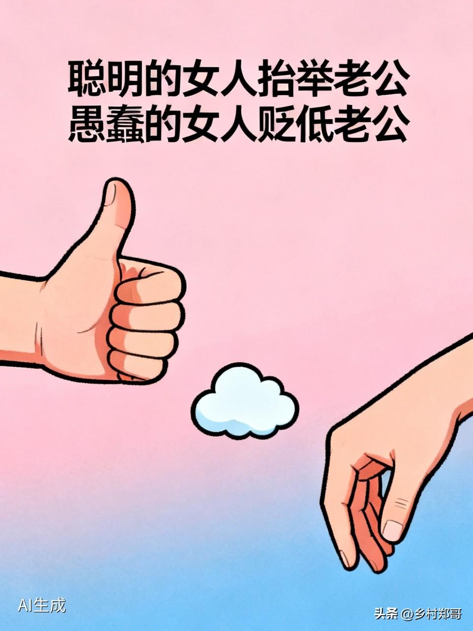 聪明的女人抬举老公，愚蠢的女人贬低老公，这话真是太对了。
我有个朋友，她就特别会