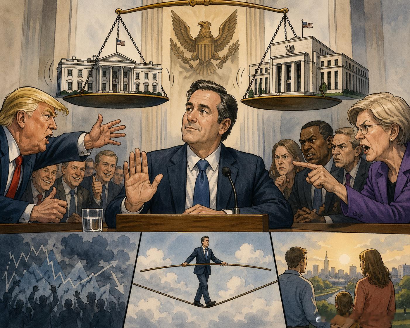 沃什听证会释放了什么信号：拒绝做政治附庸，瞄准的是整个美联储的决策体系凯文·沃什