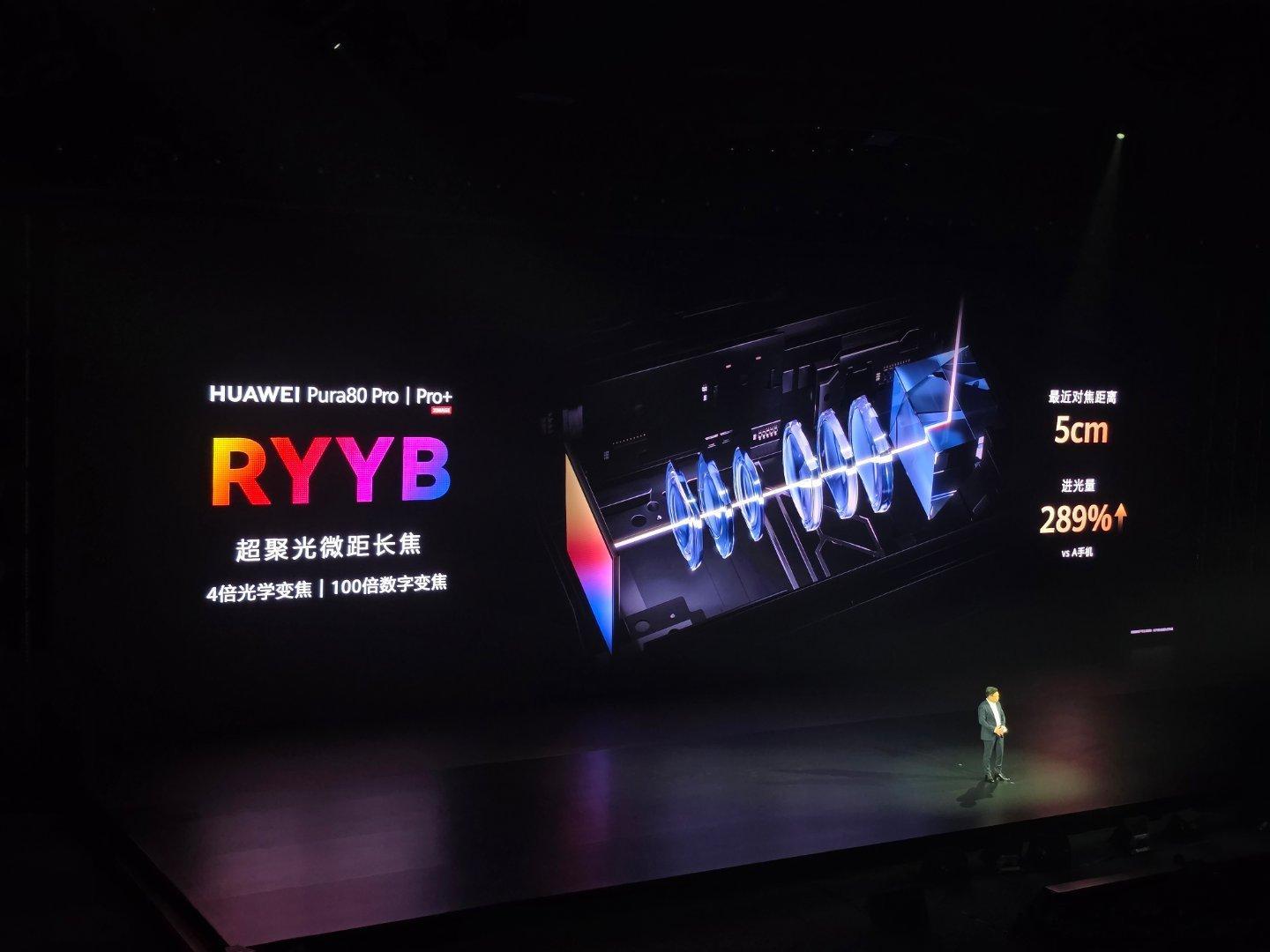 华为Pura80 Pro+在长焦方面，加入了RYYB长焦，可以带来更大的进光量，