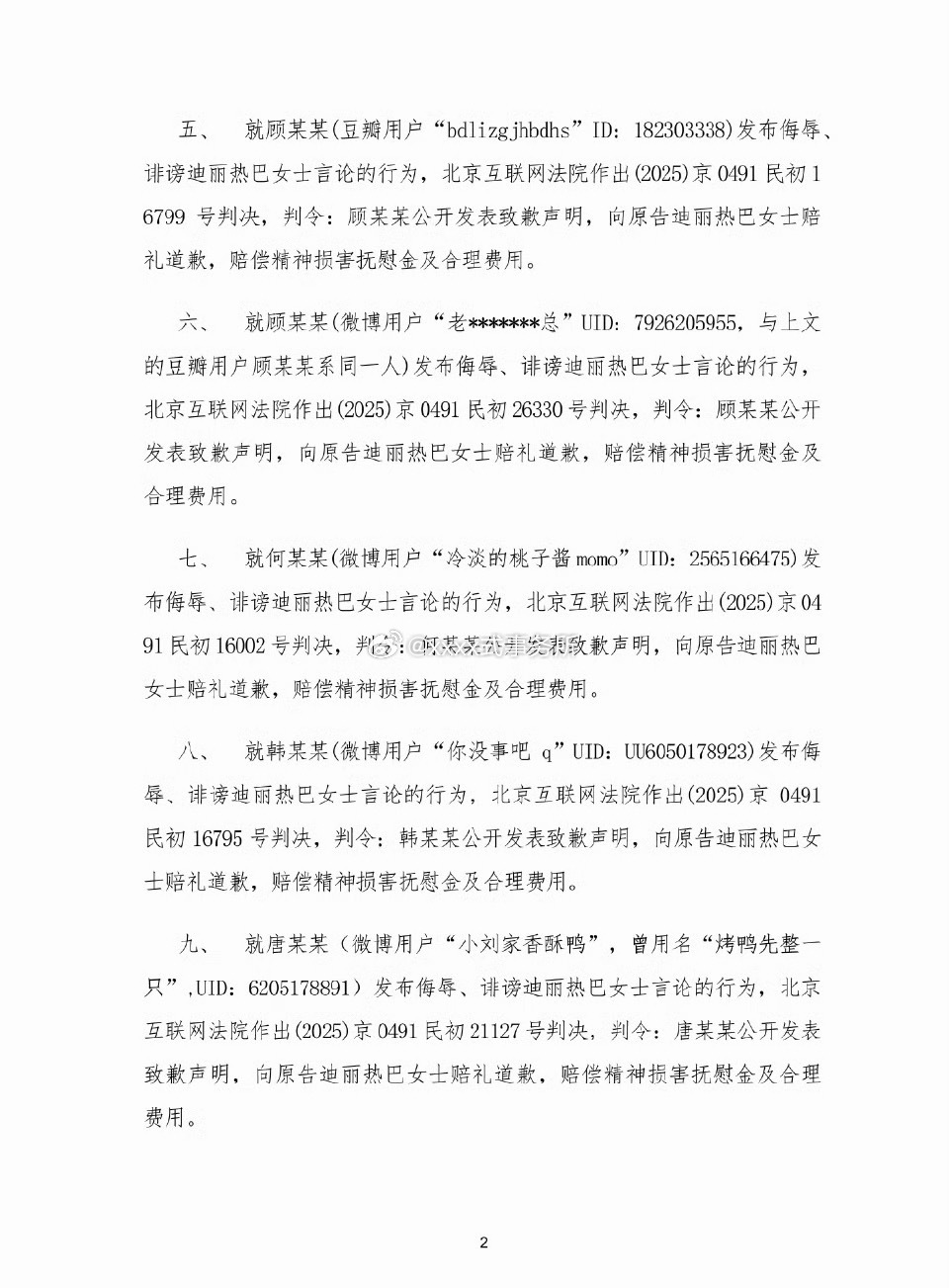 迪丽热巴方发布告嘿名单 这次力度好大 看看有没有熟悉的人 