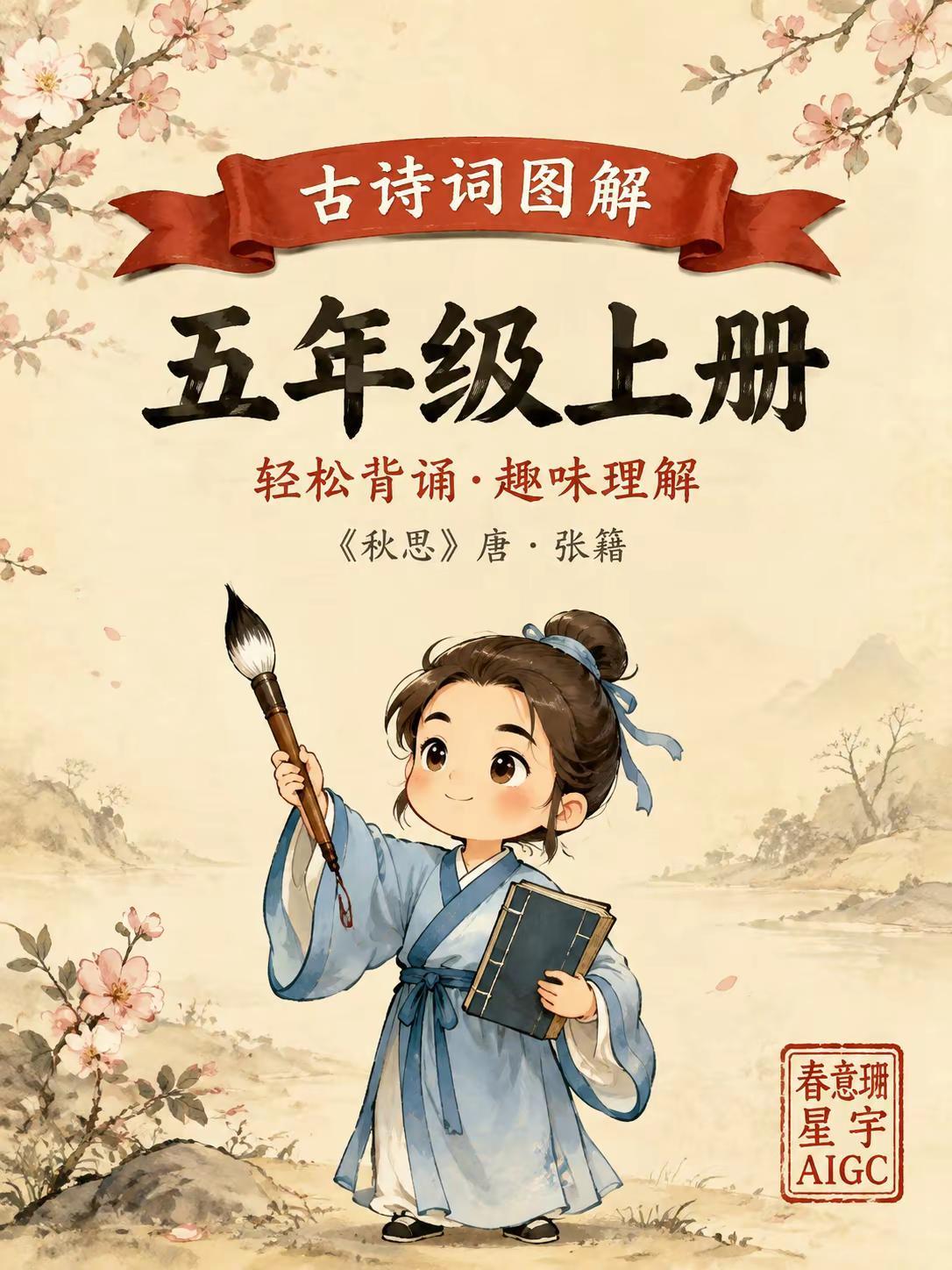 快收藏！一张图让孩子看懂古诗《秋思》😮。什么？孩子背《秋思》只知道“洛阳城里见