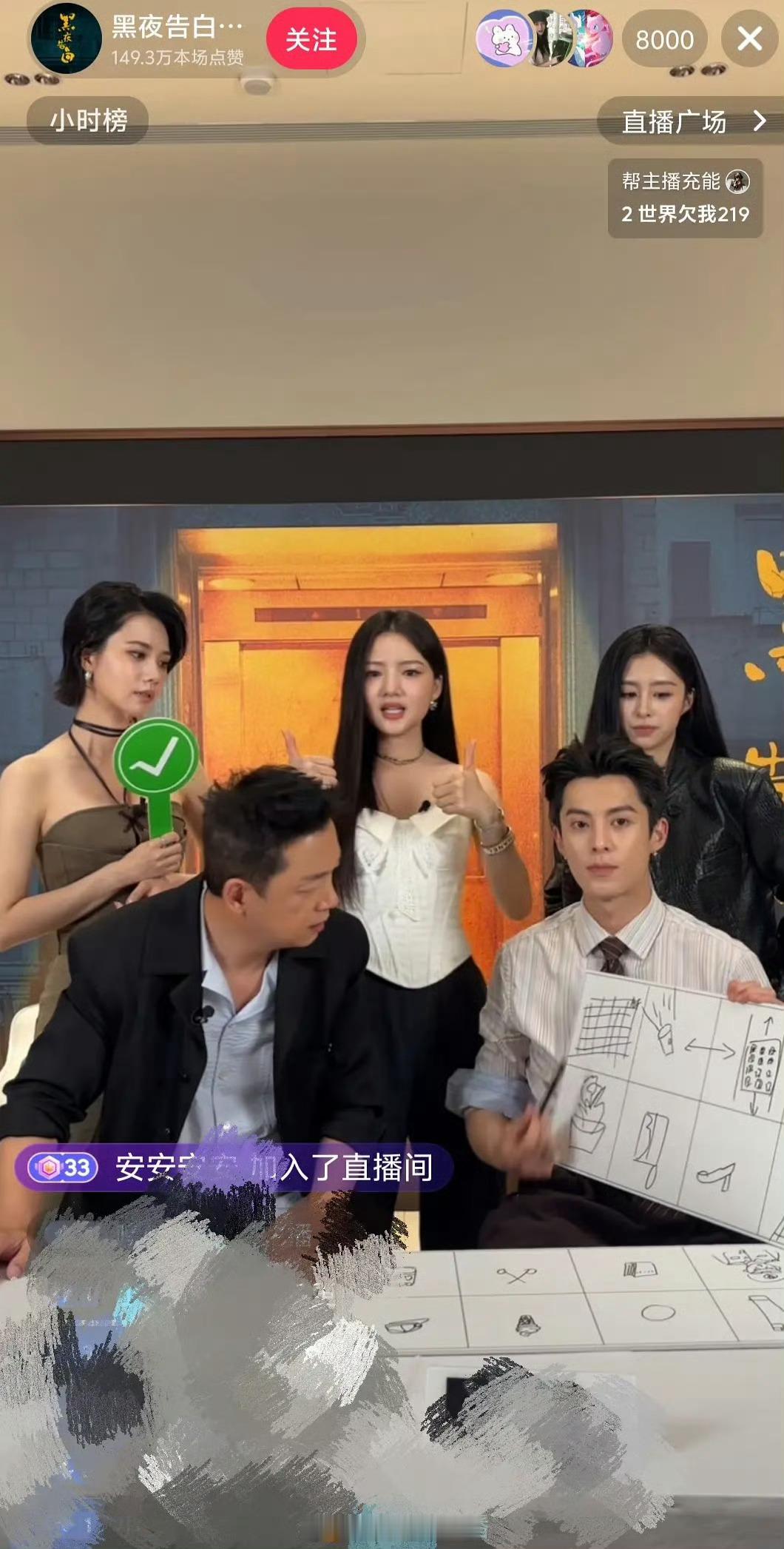 王鹤棣🫘🎵直播居然才8000人？今天不是周末吗，人怎么这么少？还是说真糊了？