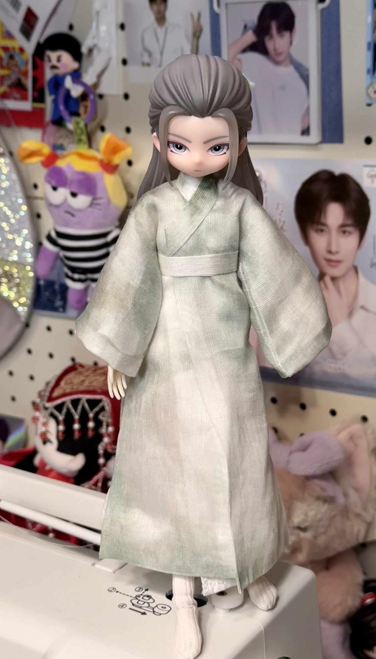 又有新衣服穿了
这个料子好滑技术不到家只能双面衬粘[笑哭]
成品还是很仙气飘飘的