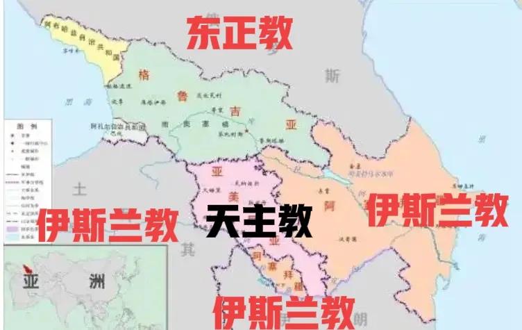 亚美尼亚在周围势力的眼中，就是一个异教徒国家。历史的原因，它与土耳其和阿塞拜疆本