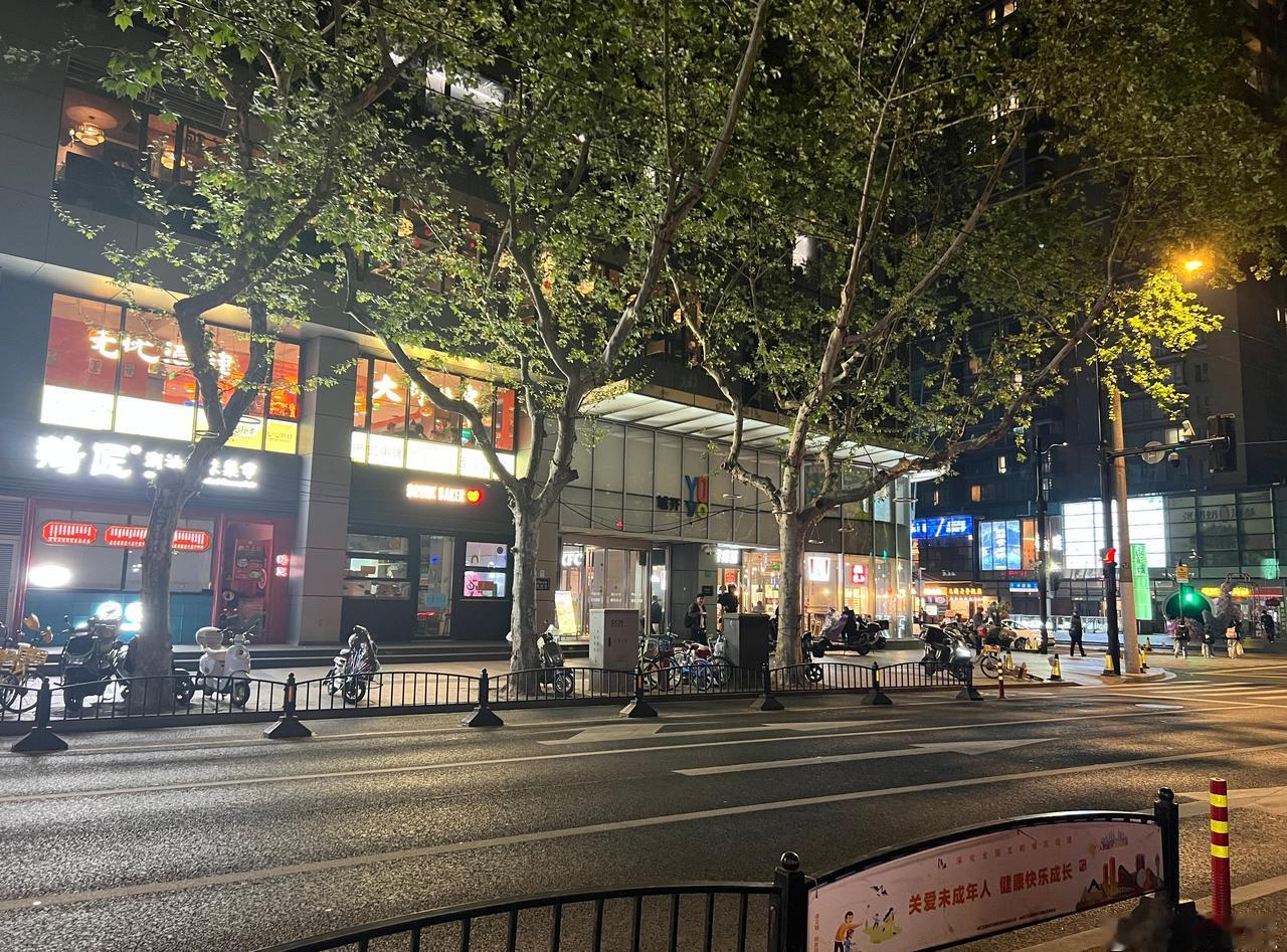 上海，天钥桥路微更新。
●树冠茏盖的悬铃木是街道的灵魂，在高约3米-4米的部位分