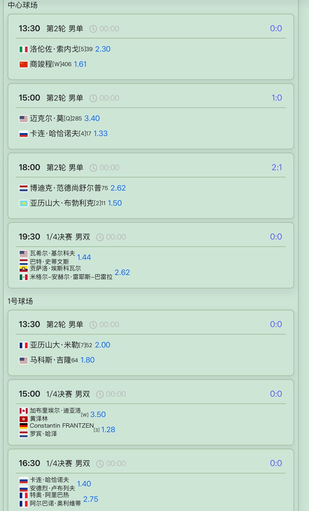 网球talking大会 商竣程vs索内戈 香港赛今日赛程安排，商竣程与索内戈争夺