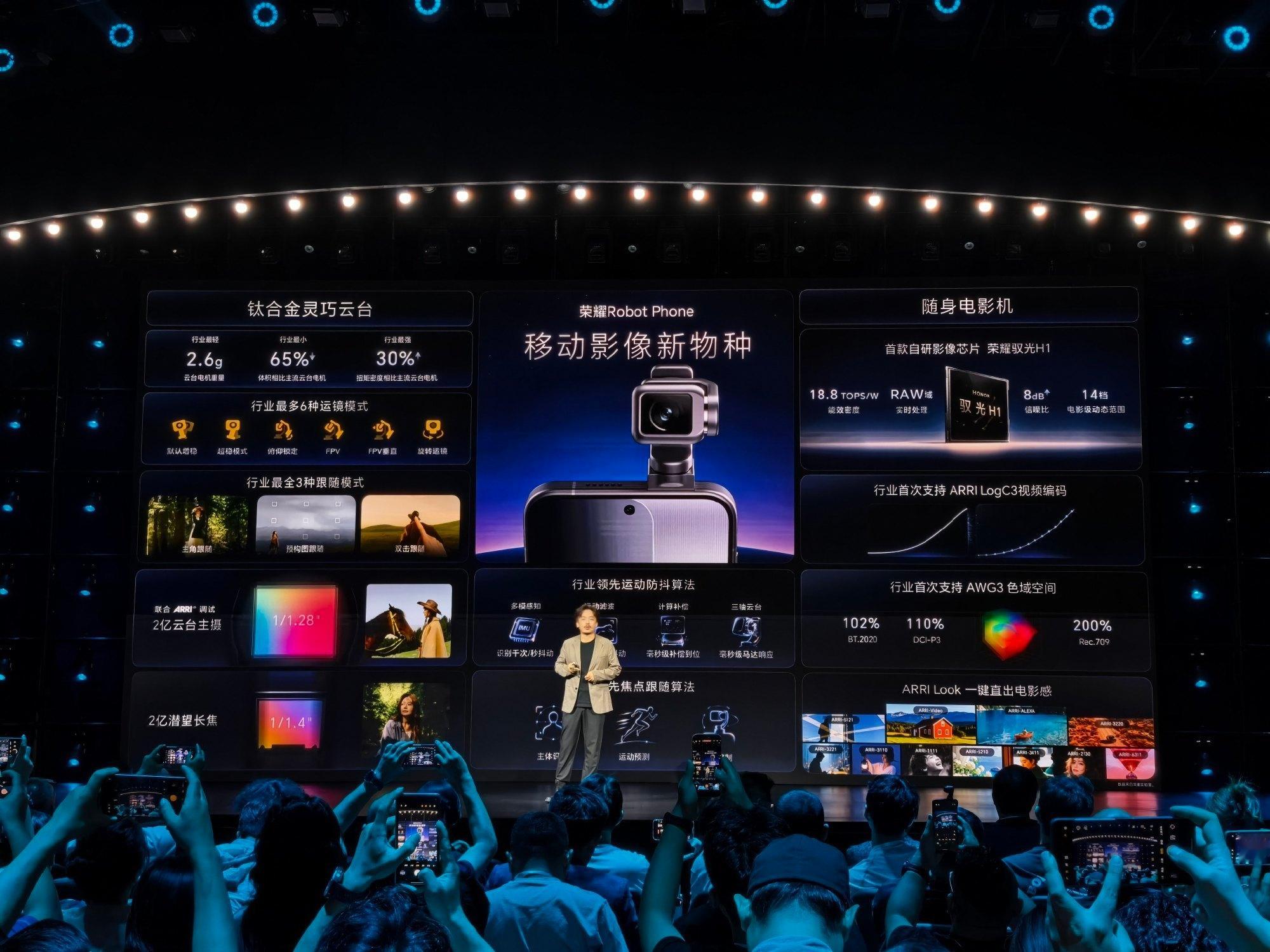 最后给大家总结一下这台 Robot Phone。它把云台做到了 2.6g 行业最