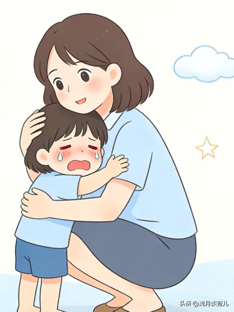 每次带娃出门，总能看到这样的场景：
孩子因为一点小事哭起来，家长立马不耐烦：
“