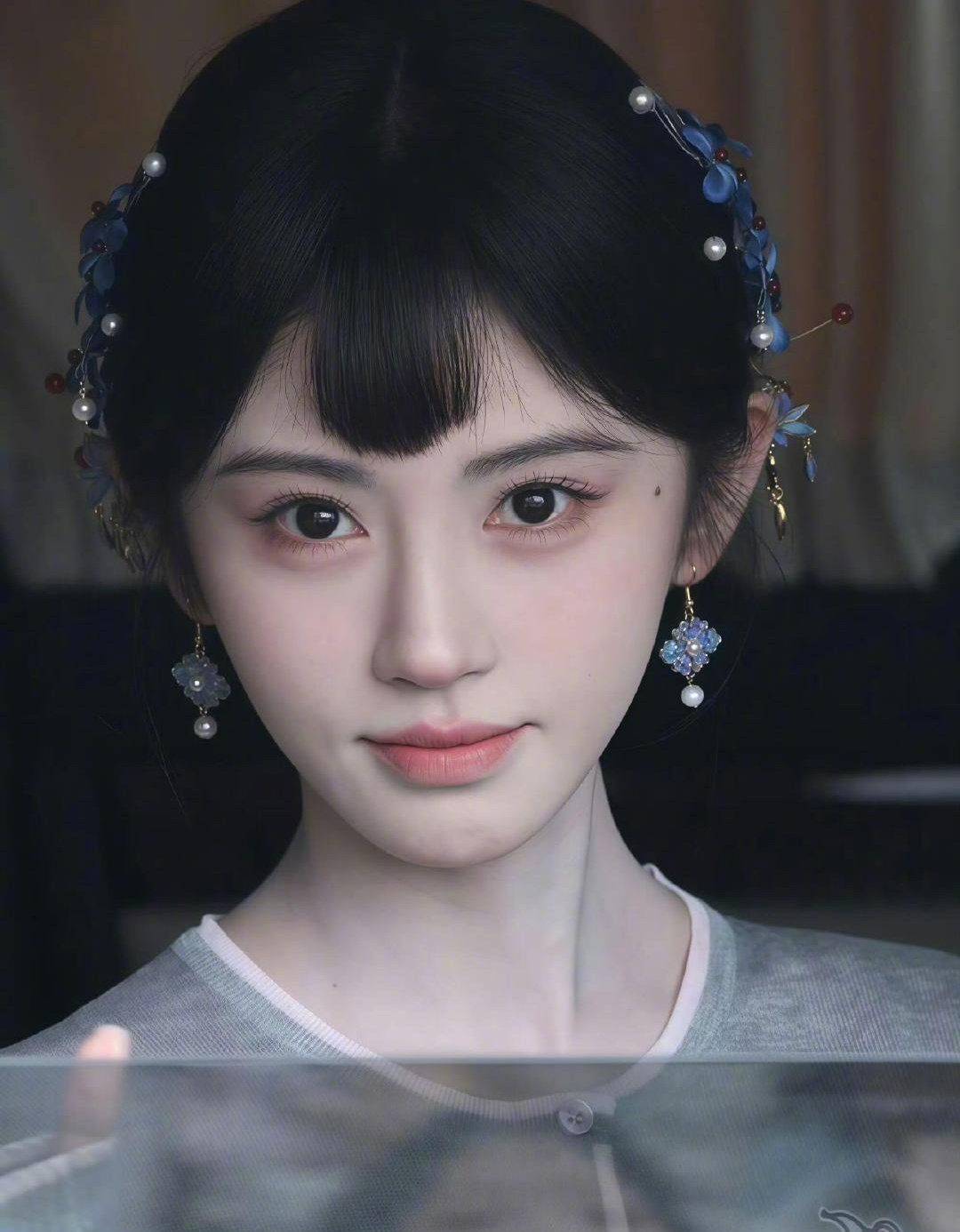 鞠婧祎万花世界民国刘海造型，我不允许还有人没看到如此美萌的苏绿夏🍊 