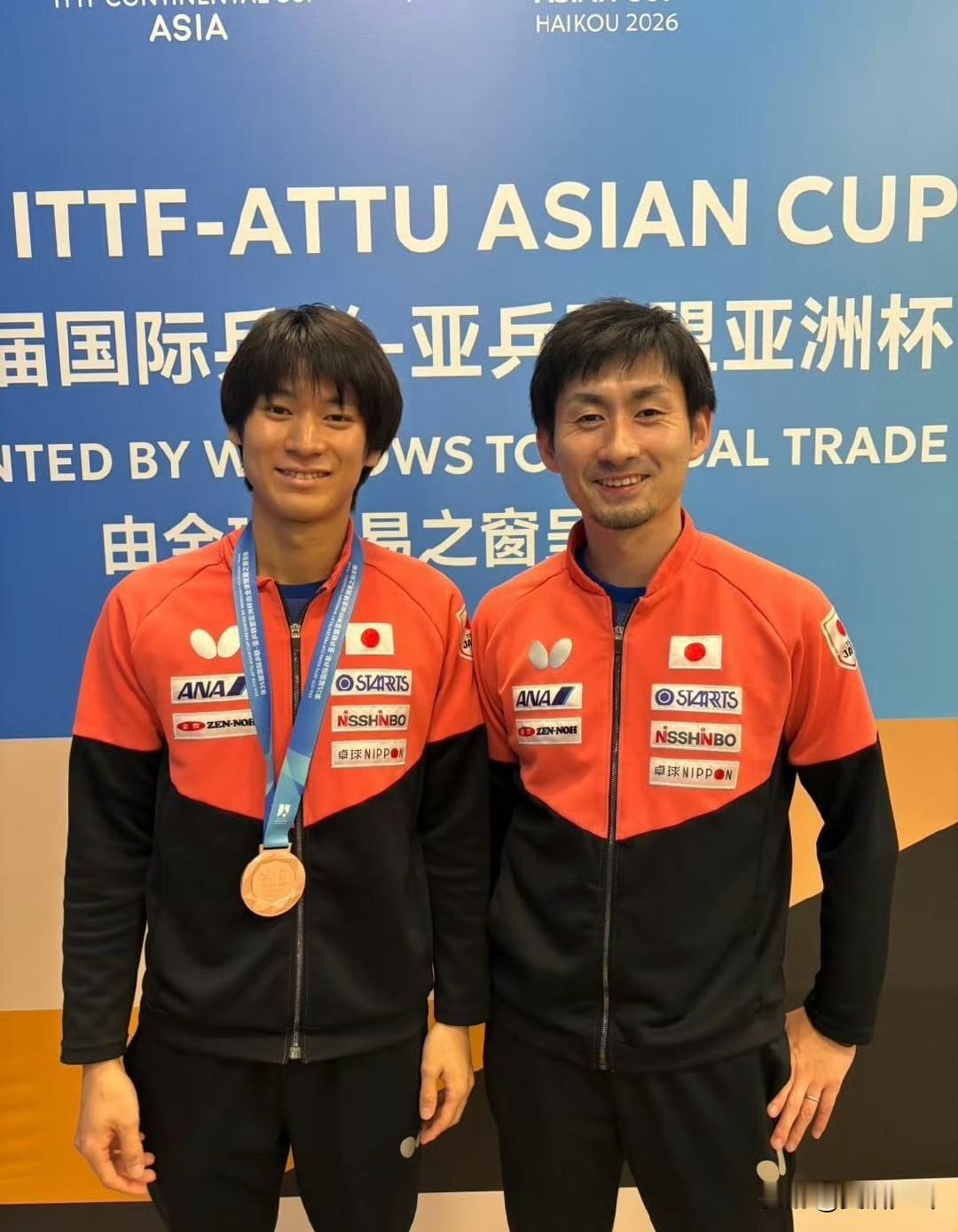 🇯🇵户上隼辅：海口亚洲杯 🇨🇳
获得铜牌🥉
感谢各位的应援🙏
平日里