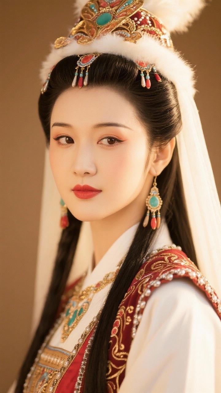 王昭君：和亲出发前夜，她把琵琶弦调松半度——不是手抖，是怕一路颠簸，弹不出长安的