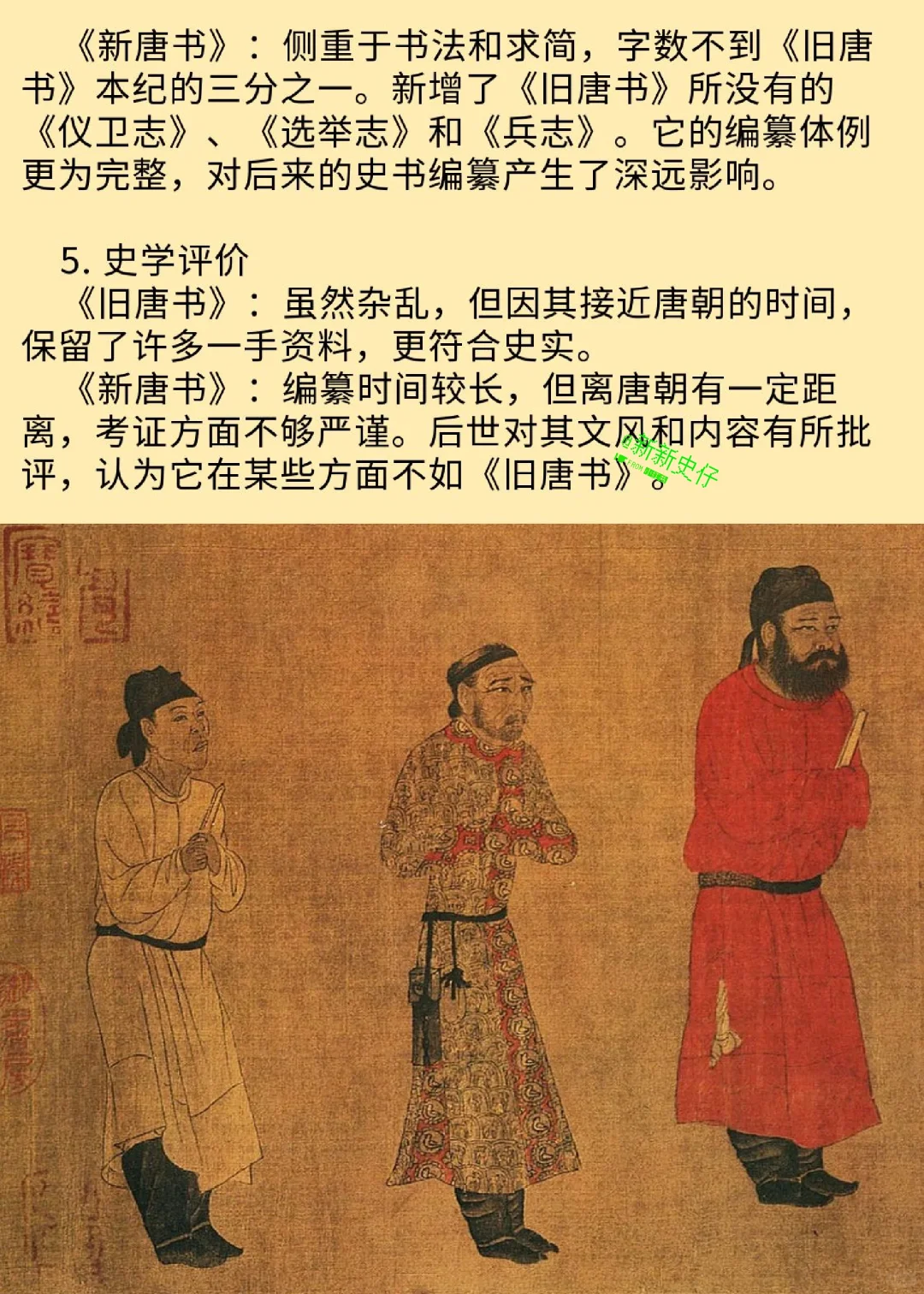 同为唐史，新唐书和旧唐书有何不同之处？