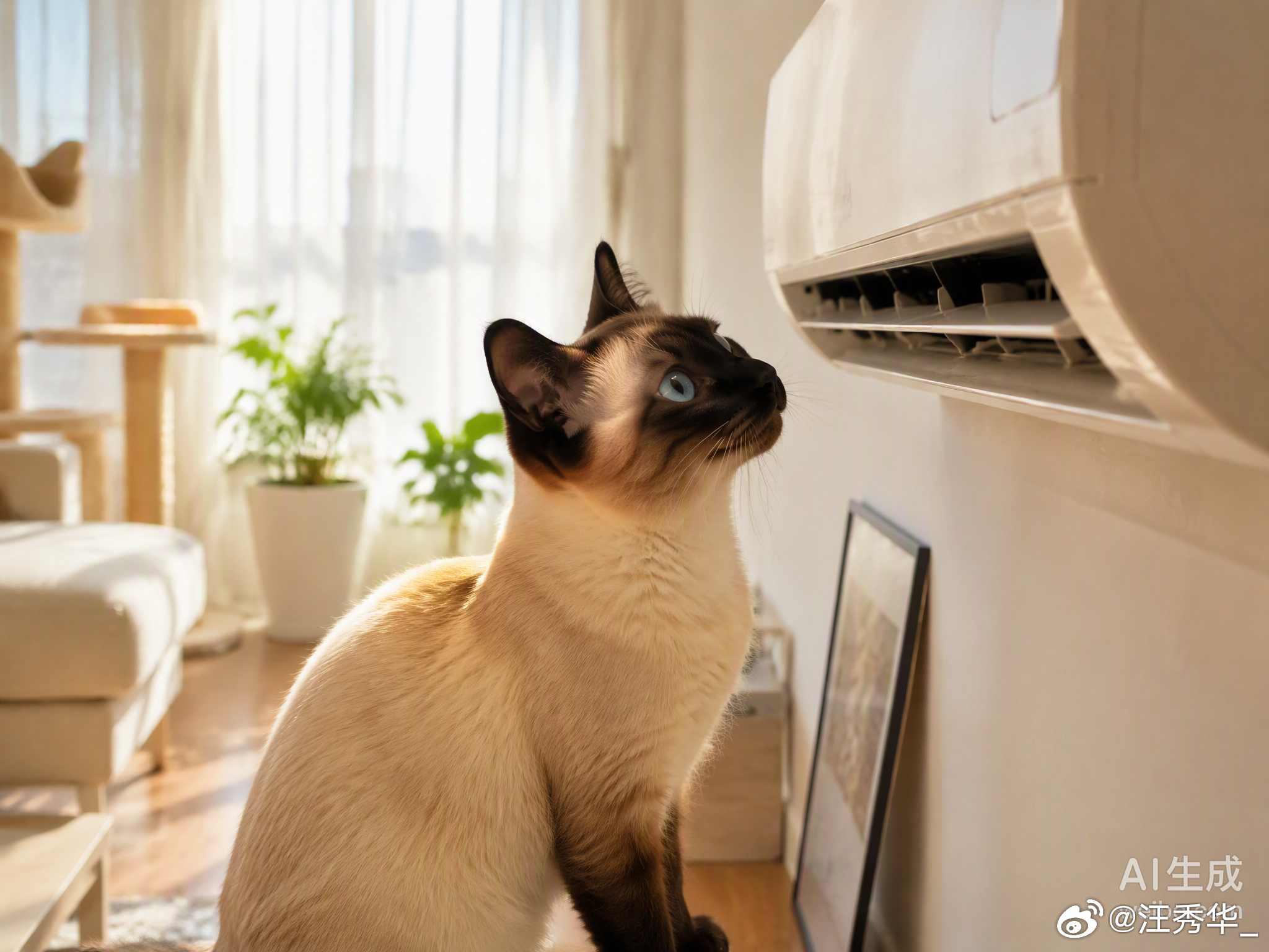 最近刷到“空调效果可视化了”这个话题，觉得特别有意思。🐱以前总觉得空调制冷是个