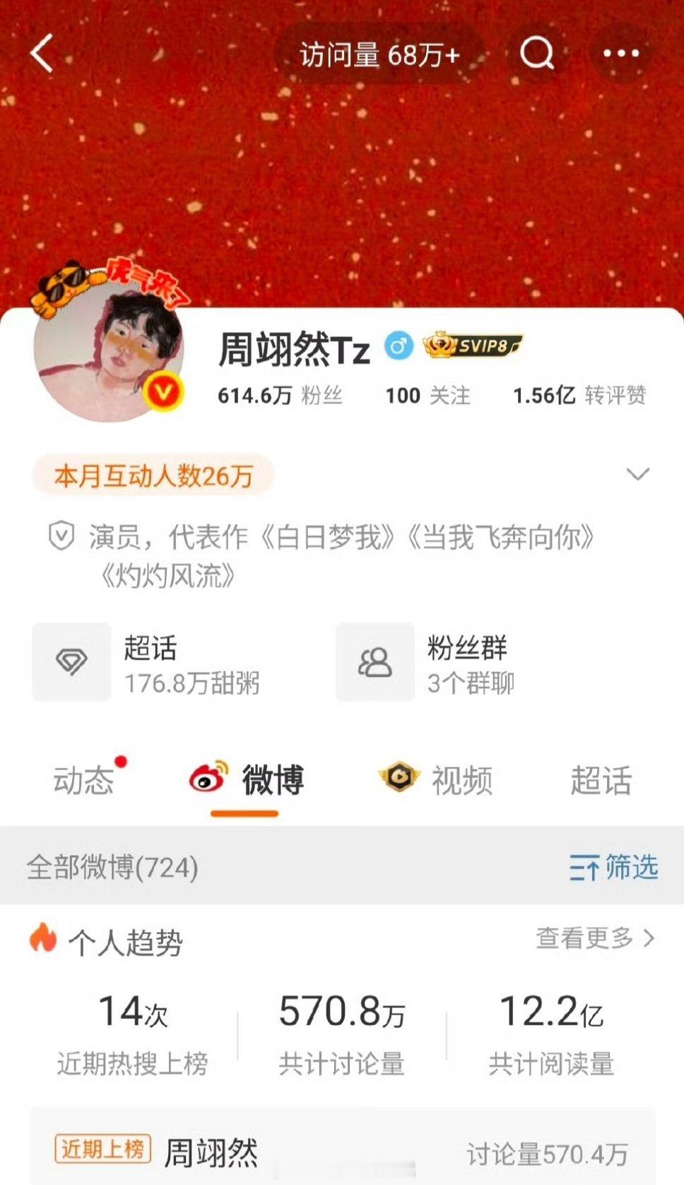 真要把周翊然拉练起来了，都是将来的虐粉素材啊[思考] ​​​内容就不放了，反正全