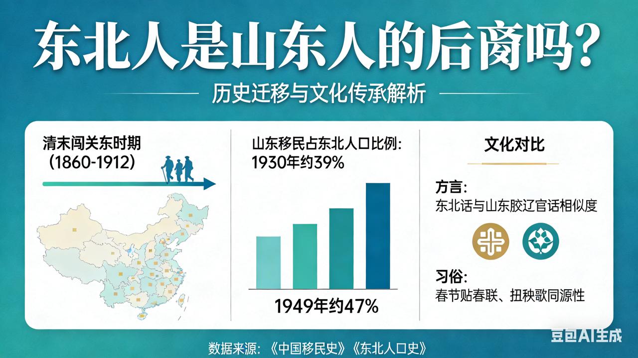 东北人是山东人的后裔吗