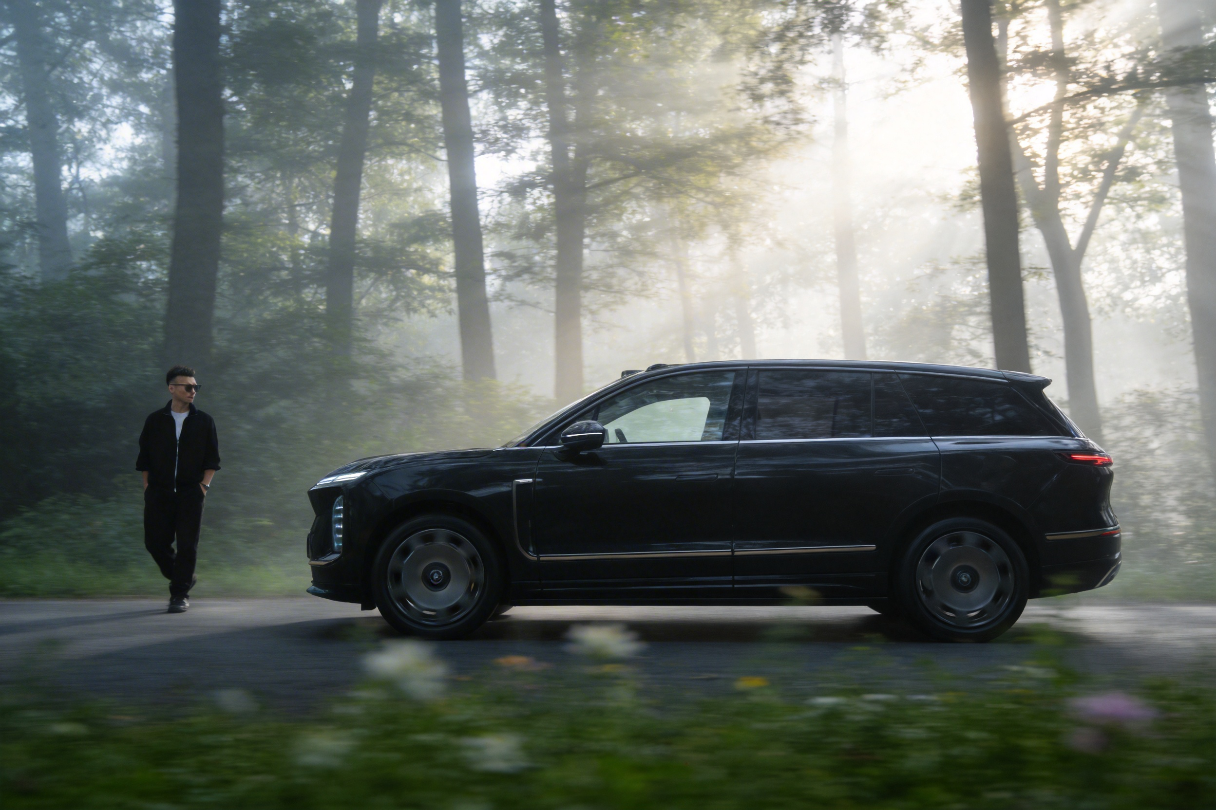 来一组AI森系蔚来ES9合拍，不得不说，这气场太强了！蔚来