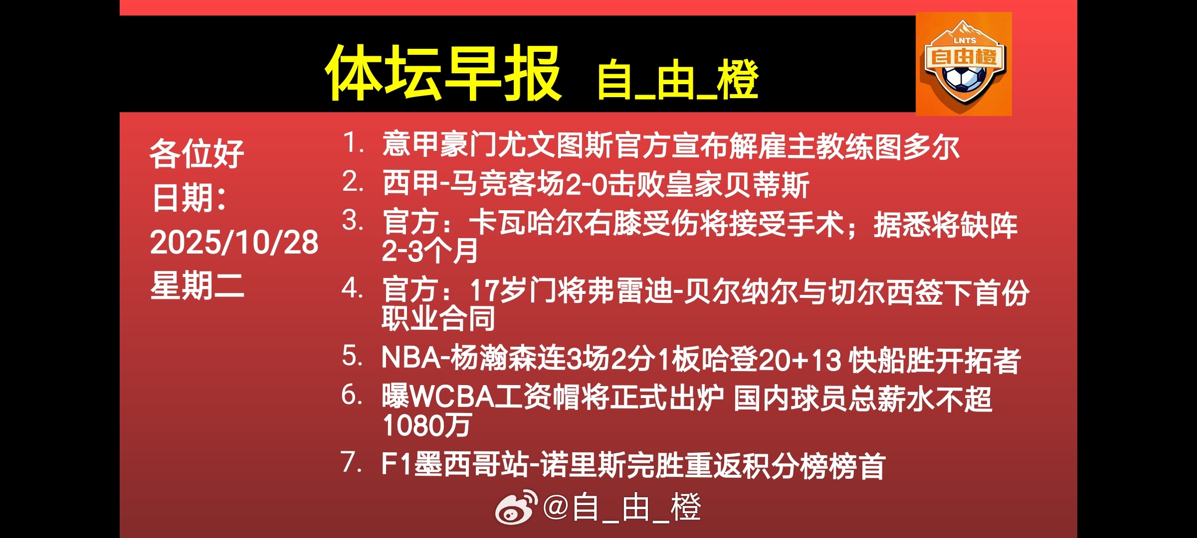 🌐《自由橙足球早报》 10.28 周二➭马竞客场2-0战胜贝蒂斯，小西蒙尼建功