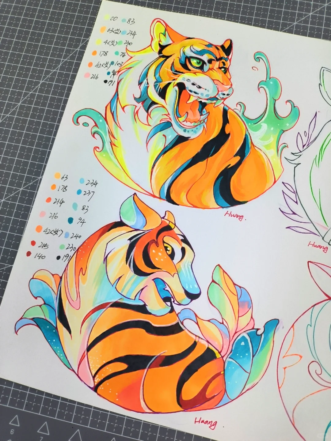 虎虎生威—老虎元素的两种表现