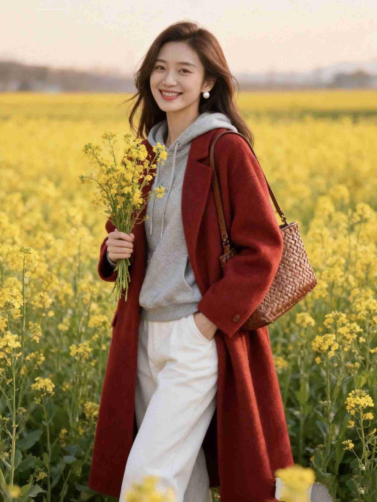 我的今日状态：😁轻松愉快
我这里的天气：☀️晴天
《花田红衣行》
 
万顷金波