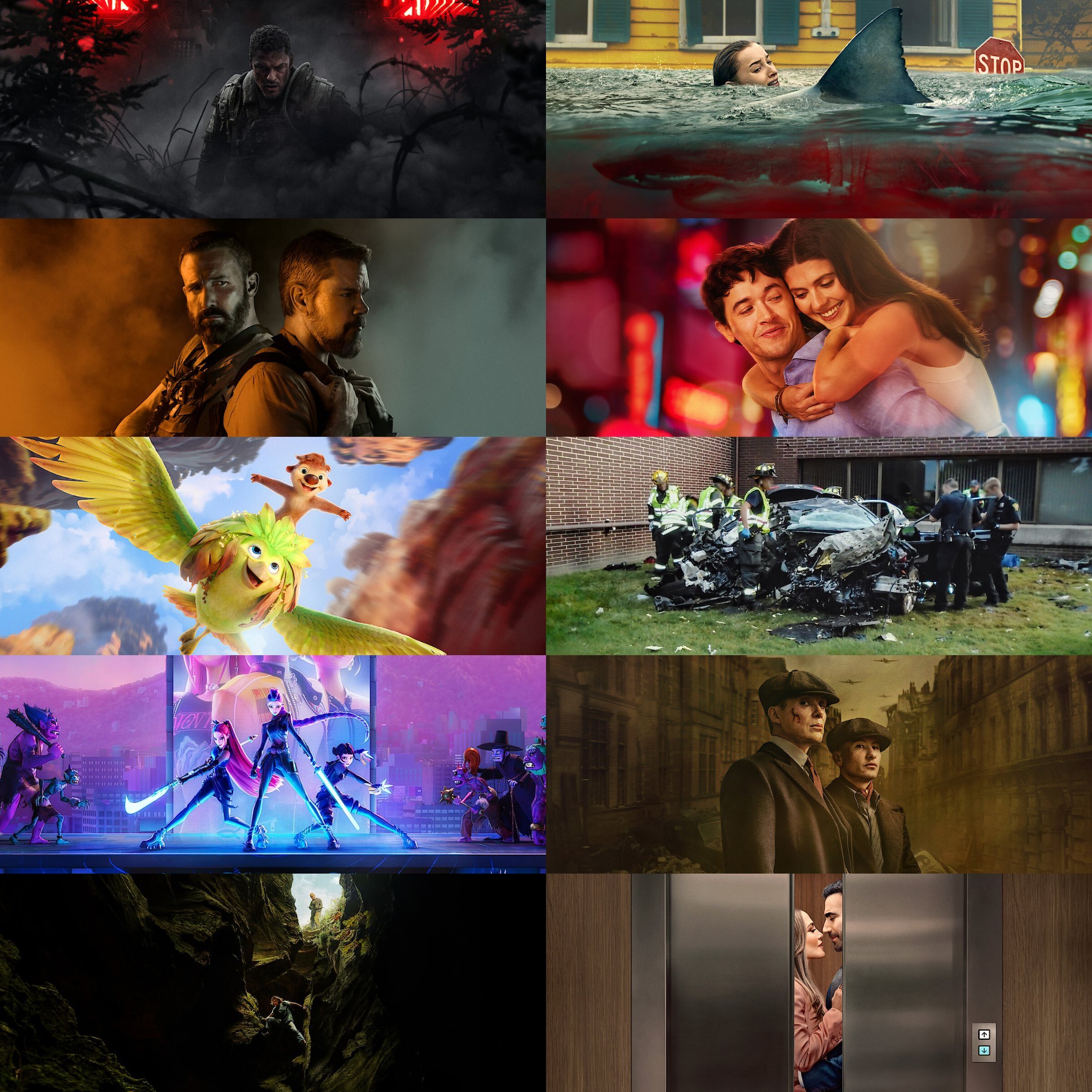 Netflix近期公开了2026年至今播放量最高的电影1. 《侵略机器》2. 《