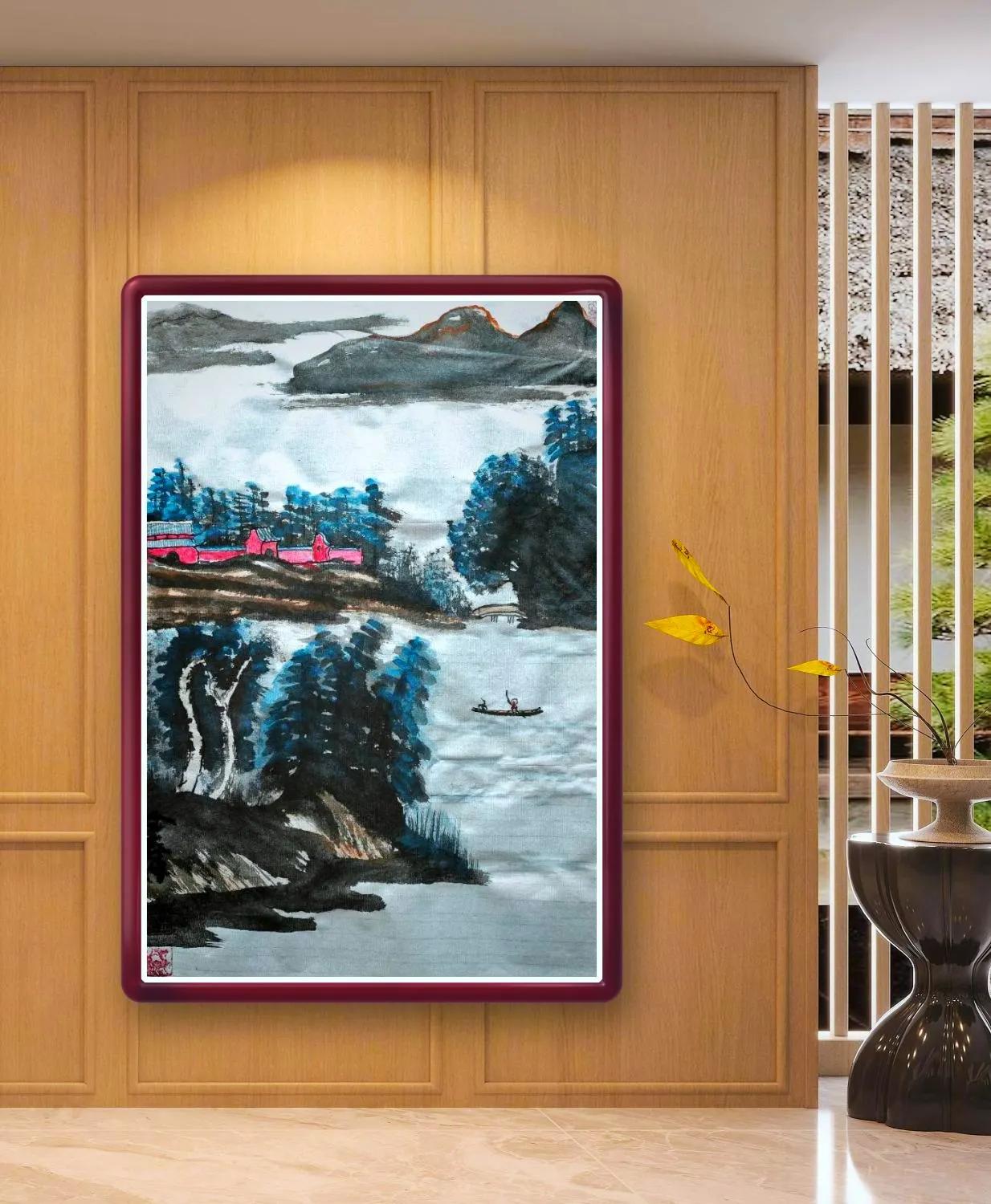 
秋色倒比春色好，
满山瓜果衬夕阳。
