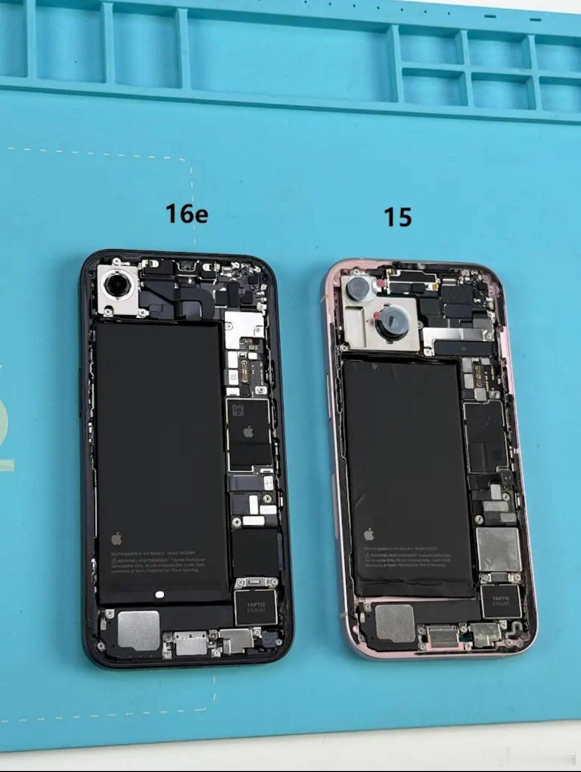 iPhone16e 的电池比 iPhone15大了很多 