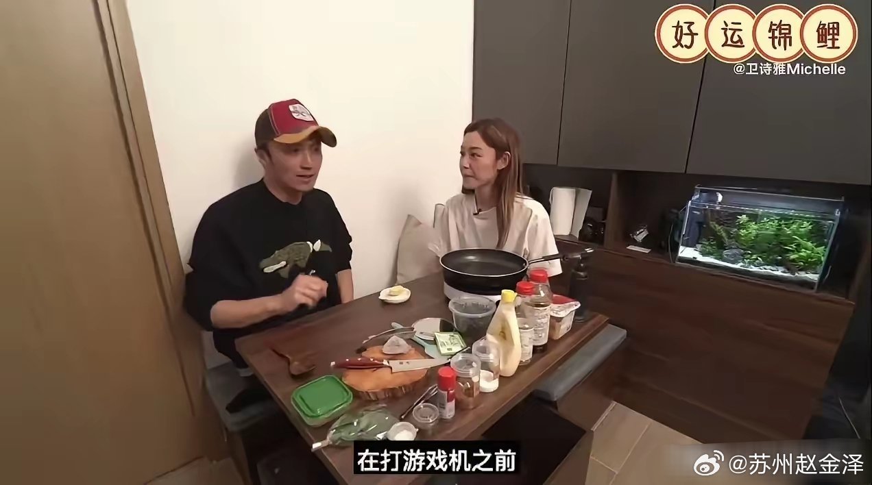 卫诗雅和谢霆锋做综艺节目，地址选在卫诗雅的家里。这是一个很小很小的公寓，小到卫诗