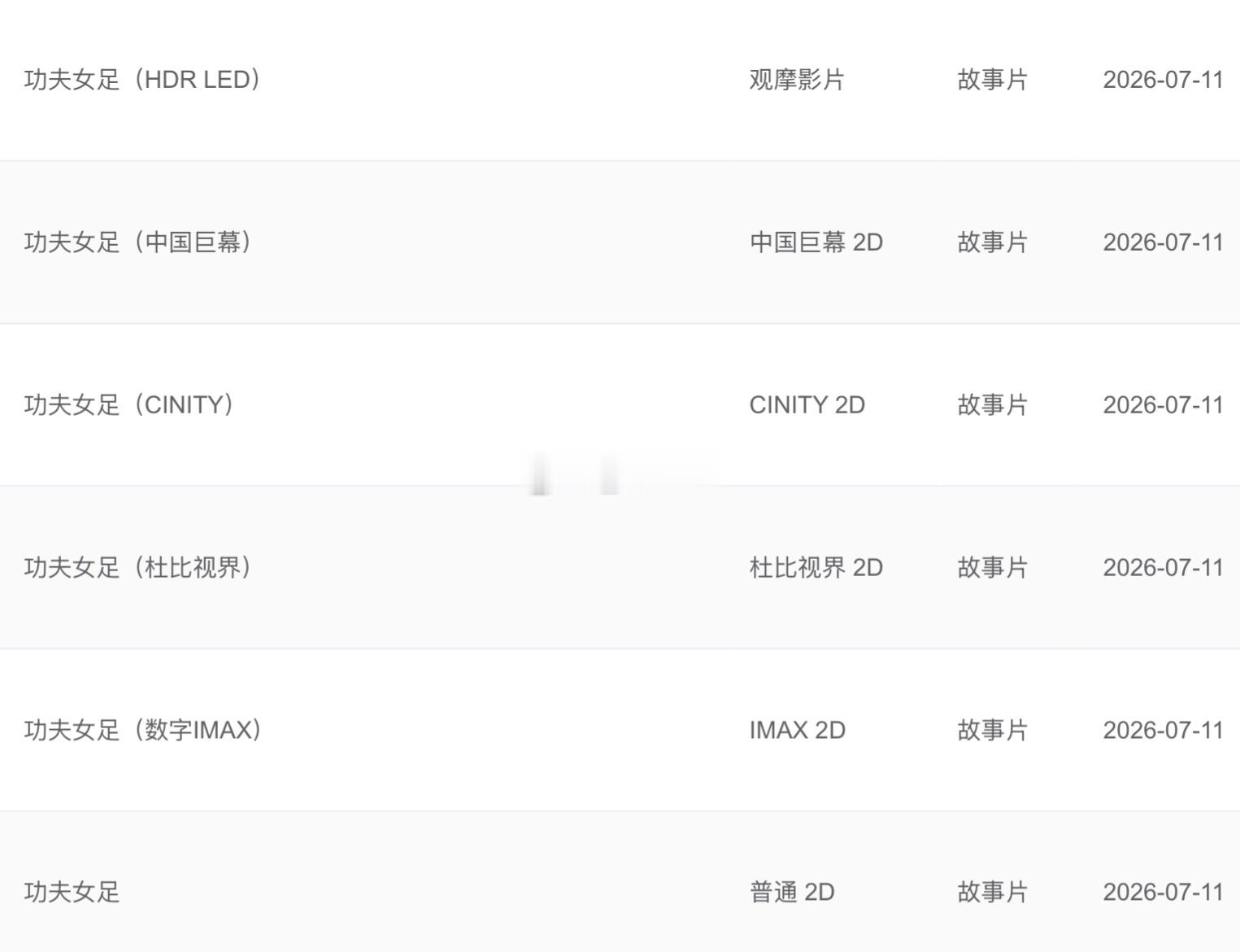 电影功夫女足全版本上映 发行通知出炉2026年7月11日9:00:00开始放映正