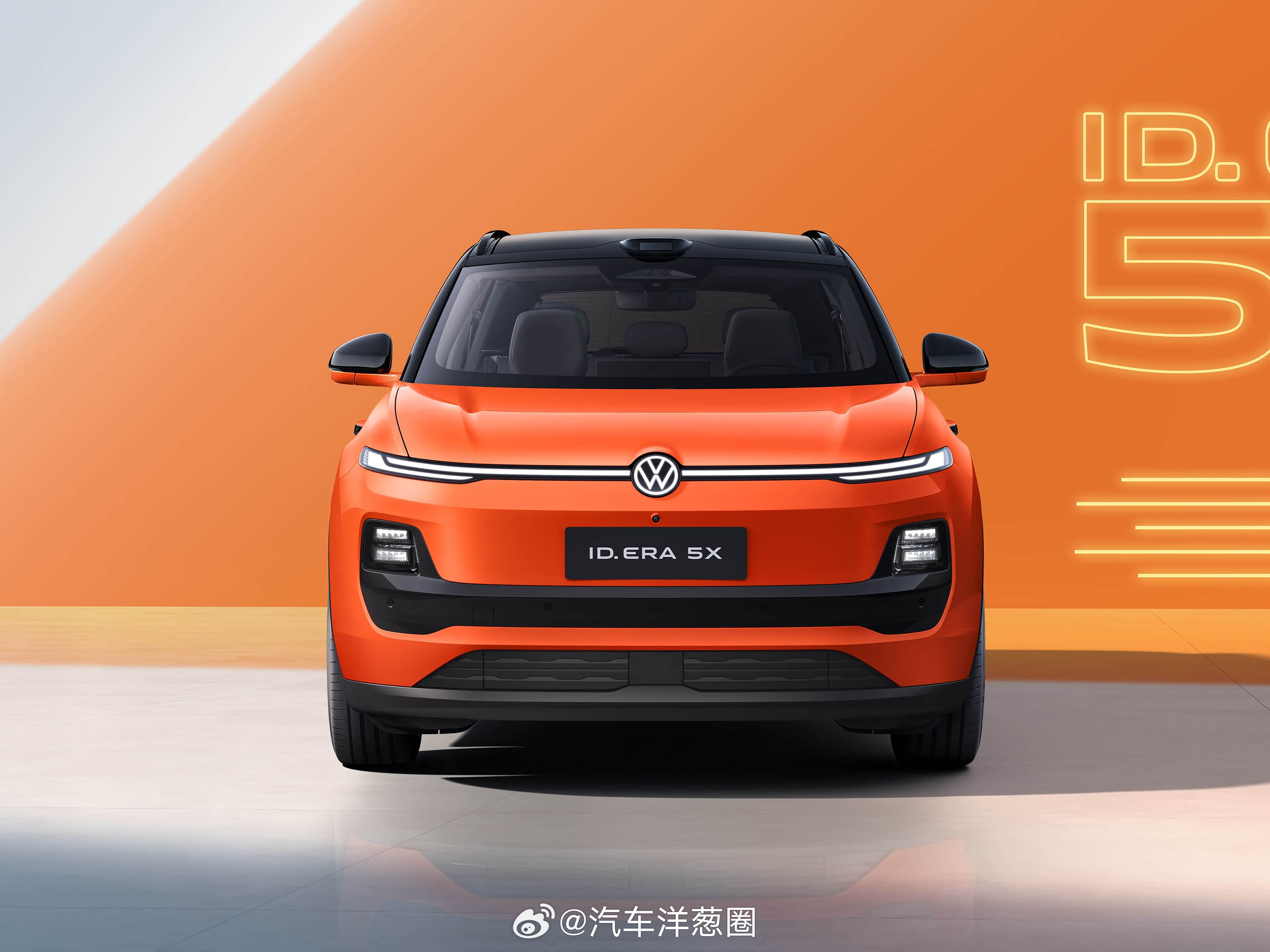 上汽大众ID.ERA 5X“证件照”来了，运动型SUV姿态纯电 中型SUV车长4