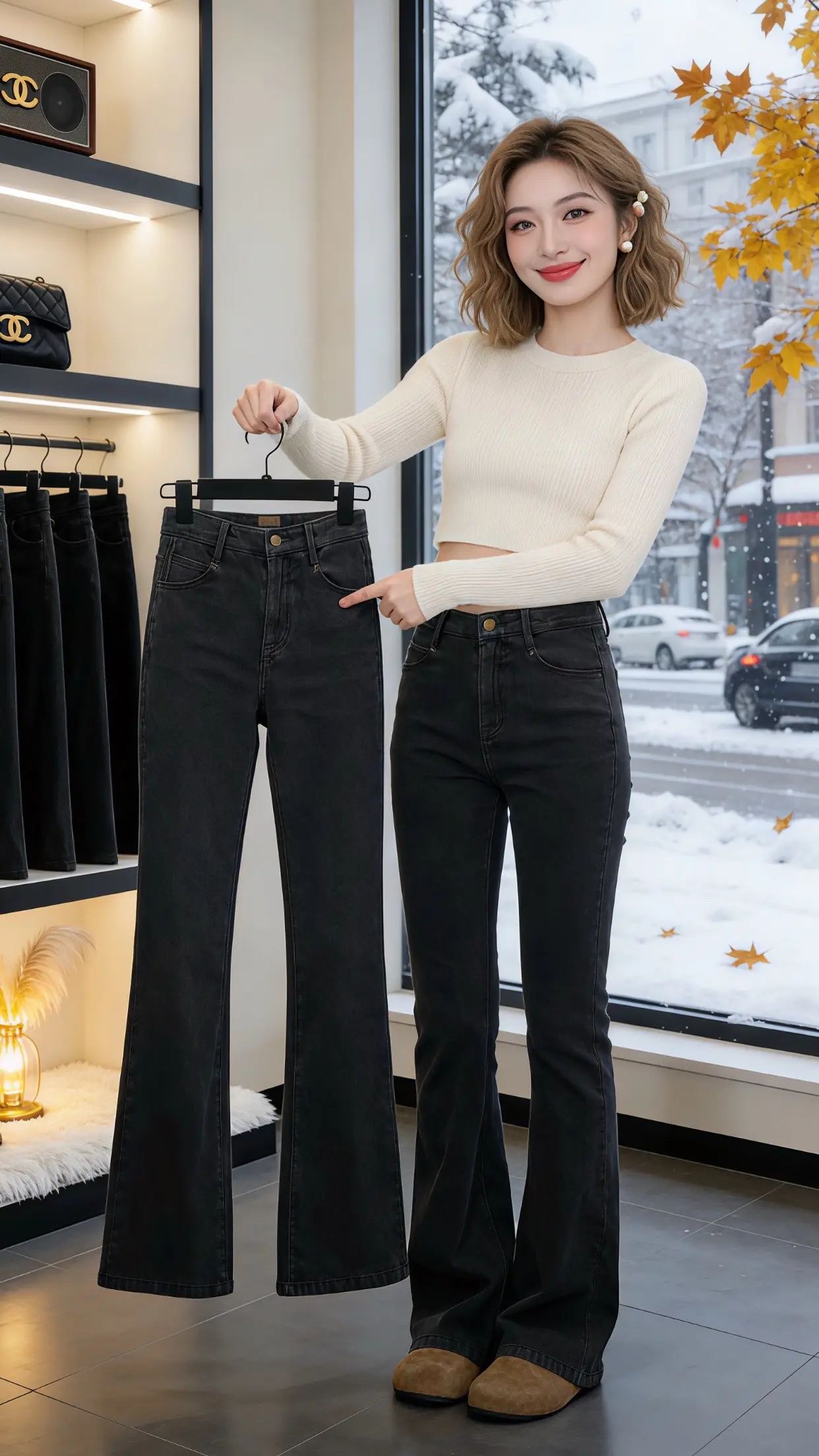 显瘦牛仔裤 穿出自己的风格 过年就要美美哒 女装穿搭 春款上新