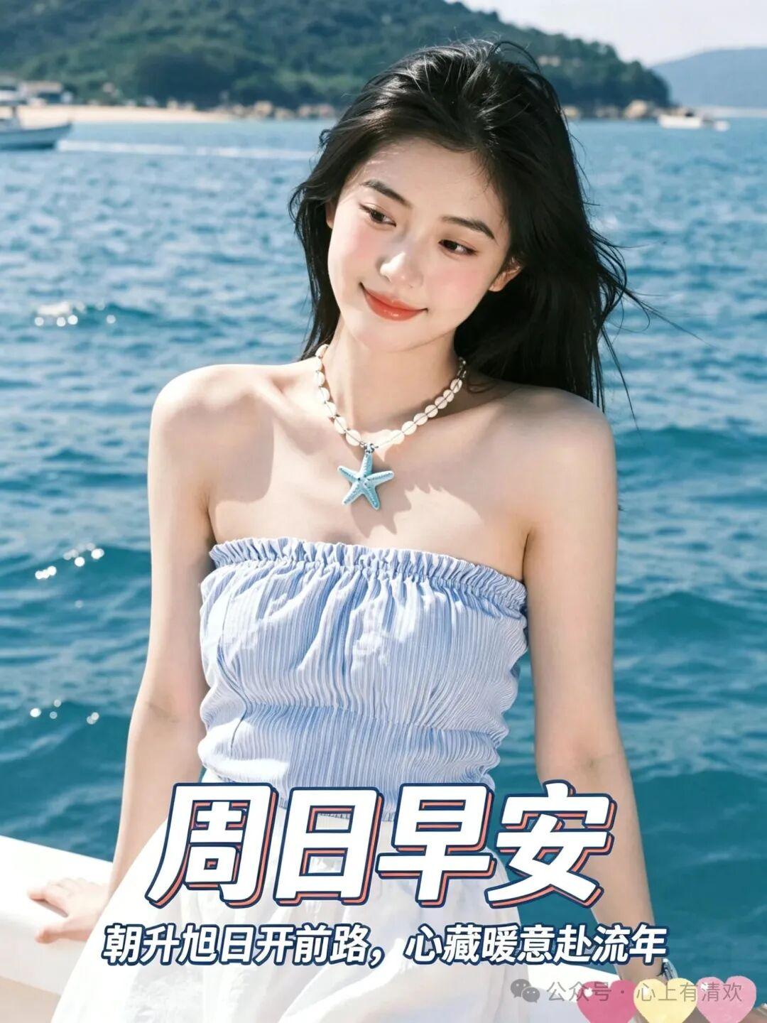 🍄轻问候，携平安喜乐；🌞好心情，送幸福安康。🍎暖情怀，伴万事顺意；💖深祝