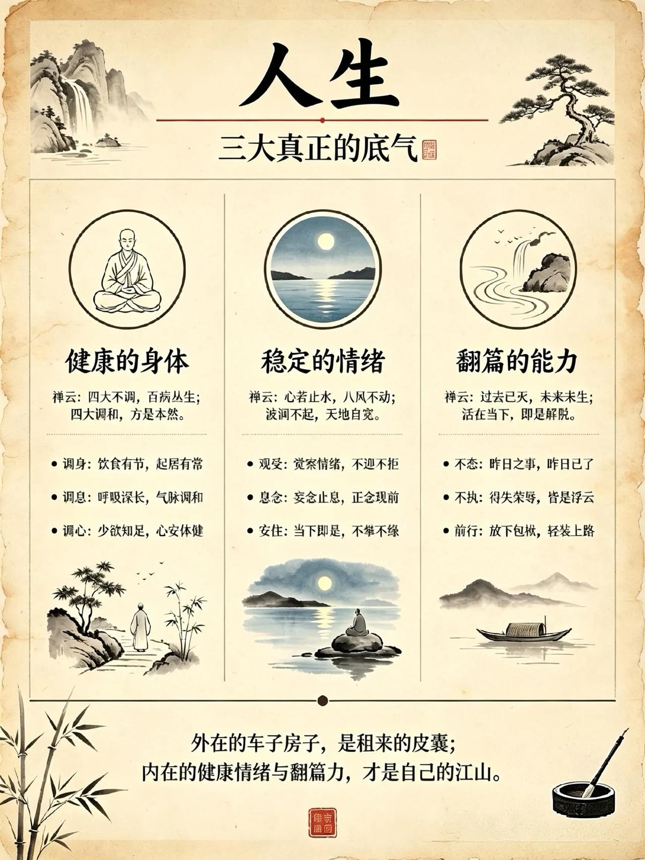 🍂 "你过了四十岁，啤酒肚一天比一天大，爬三层楼开始喘，体检单上箭头越来越多—