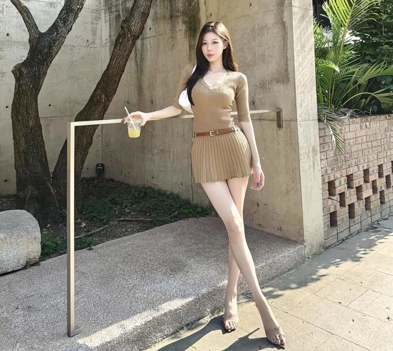 夏日生活打卡季今日街拍，高颜值大长腿美女